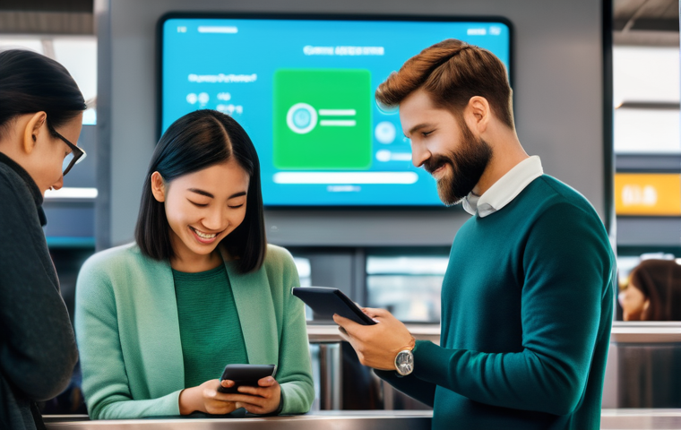 바이오메트릭 데이터 관리 방안 - **Prompt 1: Everyday Biometric Convenience**
    "A vibrant, high-angle shot of a diverse group of p...